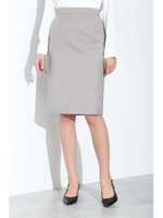 [ウォッシャブル]シャークスキンタイトスカート/グレー1(021)