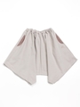 [ジュニアサイズ]イレギュラーヘムフレアースカート/ベージュ