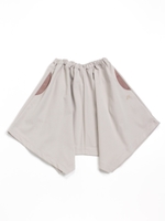 [ジュニアサイズ]イレギュラーヘムフレアースカート/ベージュ