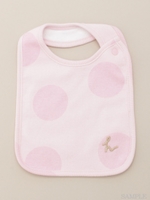 [ベビー]ビッグドットプリントスタイ/ピンク