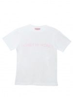 logo Tshirt/white×pink