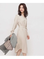 nano fine/ペンシルワンピース/グレージュ