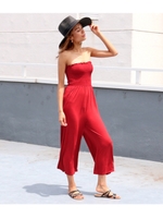 【Anap USA】 シャーリングベアオールインワン/レンガ(068)