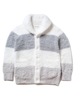 【GELATO PIQUE HOMME】'ジェラート'ブロックボーダーショールカーディガン/OWHT