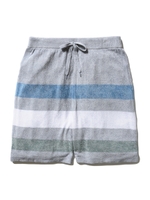 【GELATOPIQUEHOMME】'極薄スムーズィー'ボーダーハーフパンツ/GRY