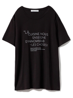 【Joel Robuchon & gelato pique】ロゴTシャツ/BLK