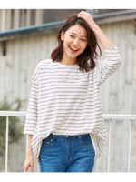 【M-LL】スーピマコットンベアサイドタックプルオーバー/ホワイト(302)