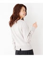 【My style is...掲載】【42(LL)WEB限定サイズ】シルケッコットンリブニットプルオーバー/ライトグレー(011)