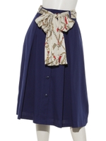 【Rewde】★3WAY★ボタン付スカート（9R10-037297）/ブルー