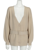 【Rewde】ガーター編みニットカーディガン（0R14-01112）/ベージュ