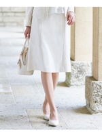 【SS-4Lまで/洗える】らくドビースカート/ナチュラル(050)