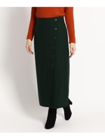 【S〜Lサイズあり】サキソニーボタンタイトスカート/モスグリーン(024)