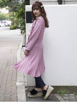 【S】BIGカラーコーディガン/PNK