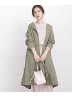 【WEB限定】花粉バリア対応ノーカラーコート/カーキ