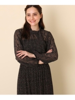 【WEB限定販売】星柄ボウタイブラウス/ブラック(719)