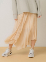 【emmi atelier】ワッシャーフレアスカート/BEG