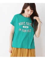 【抗菌防臭】部屋干し対応ロゴTシャツ/グリーン(022)