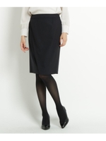 【洗える】デニスストレッチタイトスカート/ブラック(019)