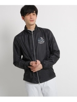 【撥水加工】薄手フルジップブルゾン/ブラック(019)