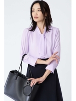 ◆ノルディスボウタイブラウス/ラベンダー(080)