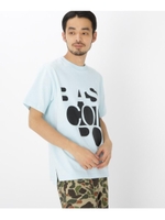 アート ロゴ プリント 半袖 Tシャツ/ライトブルー(091)