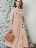 アシメジャンスカ/ベージュ