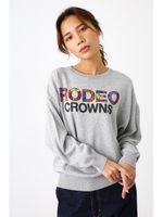 アソート パターン ニット トップス/柄T.GRY5