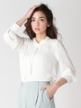 アレンジボウタイブラウス/ホワイト