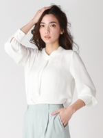 アレンジボウタイブラウス/ホワイト
