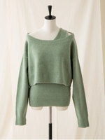 アンサンブルモヘヤニット/ライトグリーン