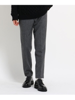 ウール混センタープレス　テーパードパンツ/ダークグレー(013)