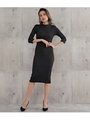 ウエストクロスリブワンピース/ブラック(027)