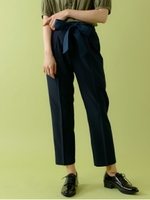 ウエストリボン付パンツ（9R12-09034）/ネイビー