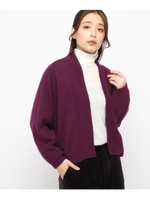 エアリーウール混カーディガン/ボルドー(064)