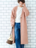 エコスエードコート/ピンク