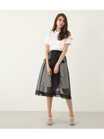 オーガンジーボリュームSK SET UP/WHT