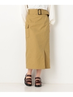 カーゴロングタイトスカート/ベージュ