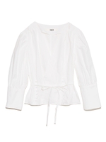 カシュクールブラウス/WHT