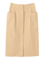 カラーツイルタイトスカート/ベージュ