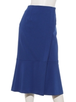 カラーミモレスカート/ブルー