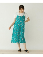 キャミソールワンピース＆Tシャツセット/グリーン(722)