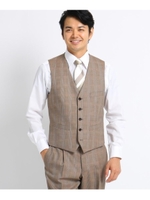 グレンチェックスーツ　Fabric by DORMEUIL/タバコブラウン(254)