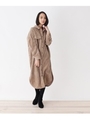 コーデュロイシャツワンピース/キャメル(041)