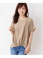 コクーンシルエット ブラウス/ライトベージュ(051)