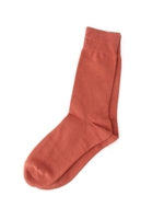 コットン混プレーンソックス/ライトオレンジ(066)