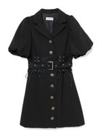 コルセットジャケットワンピース/ブラック