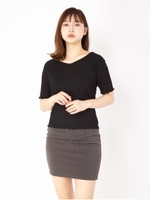 サイドスピンドルタイトスカート/カーキ