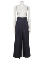 サイドバックルサスぺ付パンツ/ネイビー