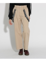 サス付きワイドパンツ/ベージュ(052)