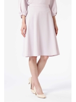 サテンストレッチサーキュラースカート/ピンク(090)